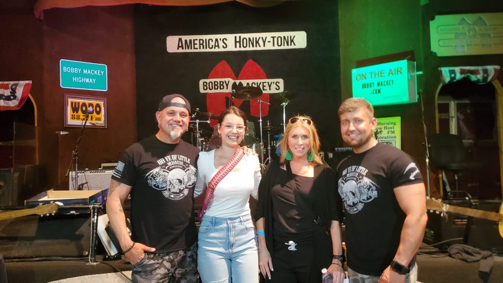 Fans of the paranormal during a photo op with Mike and Chris from Travel Channel's Haunted Towns during a Bobby Mackey's Ghost Hunting event. 