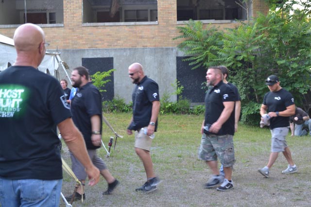 Tennessee Wraith Chasers taking the stage at an event the co-hosted with Ghost Hunt Weekends